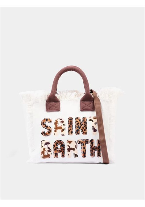 Borsa Media in canvas SAINT BARTH | COL0001 COLETTE00326L SB 01 ANIMALIER PATCH